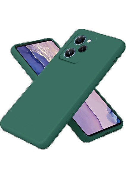 Xiaomi Poco X5 Pro 5g Nano Içi Kadife Silikon - Koyu YEŞIL-(5796) - X590I527-R50590