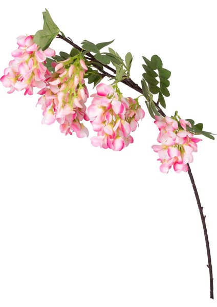 Yapay Çiçek Pembe-Beyaz Visterya 90 Cm.