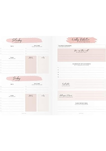 17X24 Metalik Süresiz Planlayıcı Ajanda Deft Mavi fiyatları