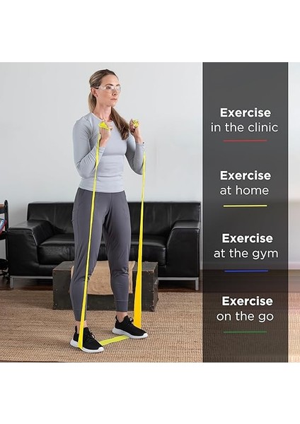Sarı Yumuşak Egzersiz Pilates Bandı Lastiği 1.5 M Kesme modelleri