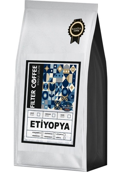 Filtre Etiyopya Single Orjin Kahve Çekirdeği 1000GR (Yirgacheff)