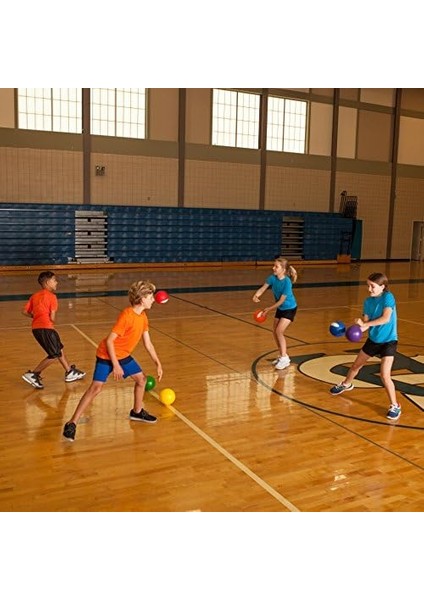 - Neon Red) - Sports 15CM Rhino Skin & Foam Core Low Bounce Dodgeball Ball - Neon Red modelleri