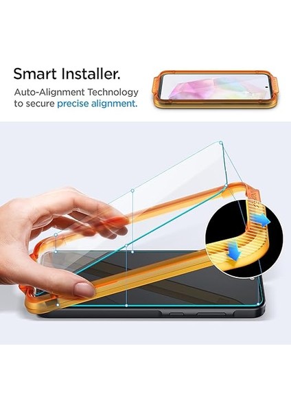 Galaxy A35 ile Uyumlu Cam Ekran Koruyucu Kolay Kurulum Glas.tr Alignmaster (2 Adet) - AGL07772 modelleri