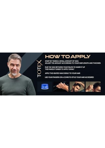 Totex x 02 Saç Şekillendirici Aqua Jel Wax | Yüksek Tutuş & Maksimum Kontrol | Unisex Parfüm Kokulu 150ML fiyatları