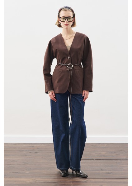 Studıo Blazer Ceket Acı Kahve modelleri