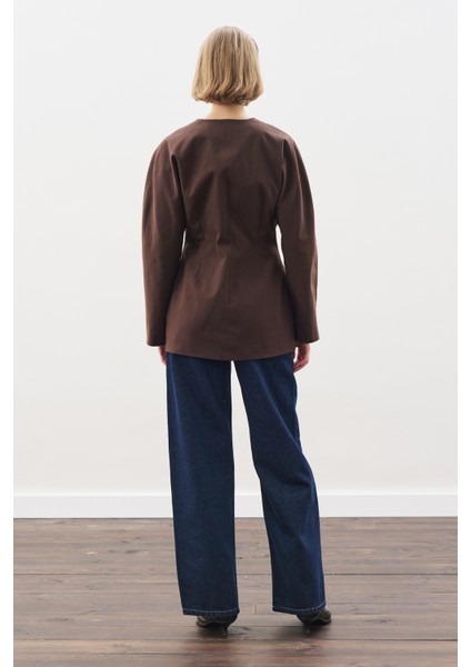 Studıo Blazer Ceket Acı Kahve