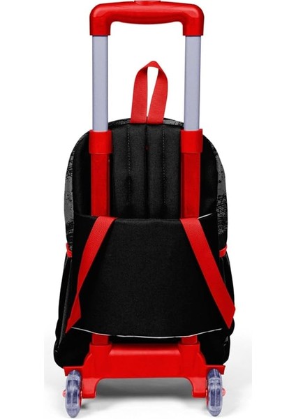 High Işıklı Tekerlekli Yarış Çekçek Okul ve Seyahat Çantası Erkek Çocuk Kırmızı Siyah fiyatları