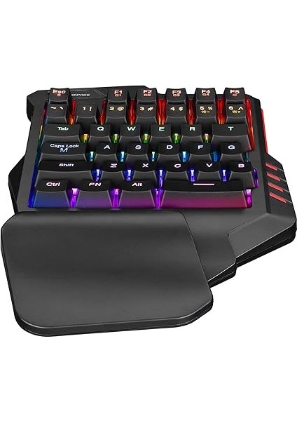 Mıracle K1 Siyah USB LED Işıklı Q 35 Tuşlu Multimedya Mini Gaming Oyuncu Klavyesi modelleri