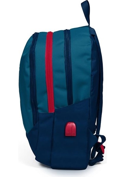 High Sport Nefti Lacivert Okul ve Günlük Sırt Çantası - Dört Gözlü - USB ve Aux Soketli fiyatları