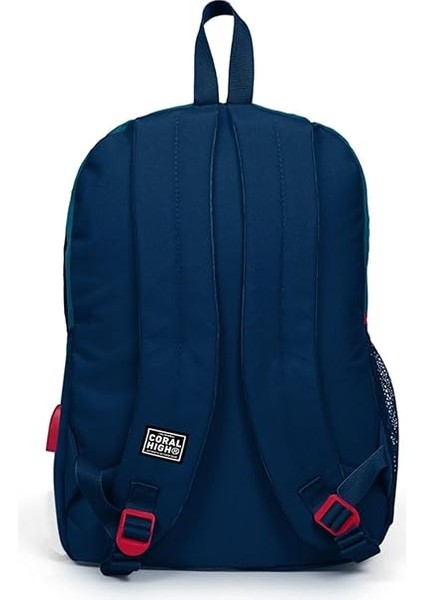 High Sport Nefti Lacivert Okul ve Günlük Sırt Çantası - Dört Gözlü - USB ve Aux Soketli modelleri