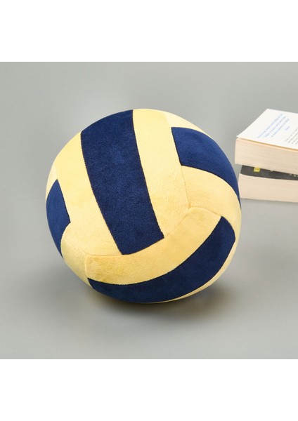 Soft Voleybol Topu Figürlü Yastık - Lacivert / Sarı - 20 cm modelleri