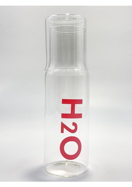 600 ml Başucu Sürahisi – Şık ve Dayanıklı Borosilikat Cam Su Şişesi, Yatak Odası ve Ofis Kullanımı Için Pratik, Kapağı Olarak Kullanılabilen Minimalist Tasarım (Pembe)