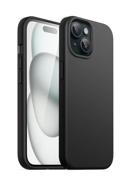 15 Uyumlu Içi Kadife Lansman Silicone Kılıf Şok Emici Full Kasa Koruma Sağlayan Kılıf Siyah fiyatları