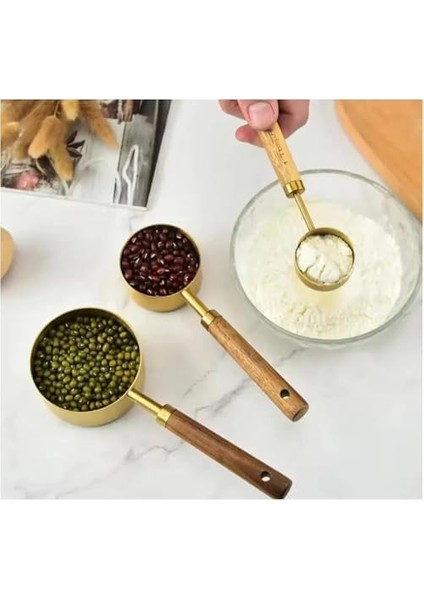 | Ahşap Saplı 4&apos;lü Ölçüm Kabı, Ölçüm Tüpü, 4 Adet, Ahşap Sap, Birinci Sınıf Paslanmaz Çelik, Kuru ve Sıvı Ölçüm Kabı, Pişirme, Ahşap Saplı Otantik Renk 60 Ml, 80 Ml, 125 Ml, 250 Ml) fiyatları