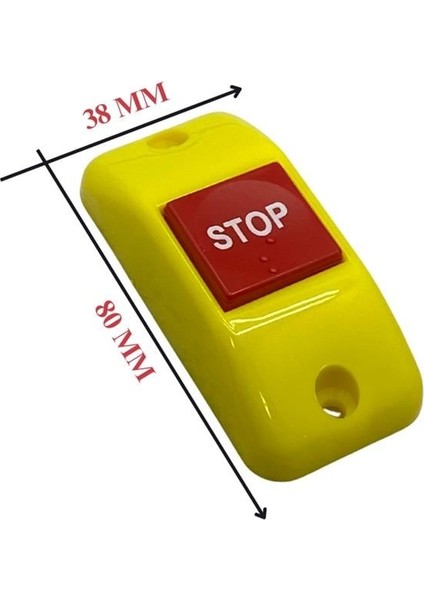 Duracak (Stop) Ikaz Butonu Düz-Tavan Tipi Sarı (Dik) (80*38 Mm) Belediye Otobüsü modelleri