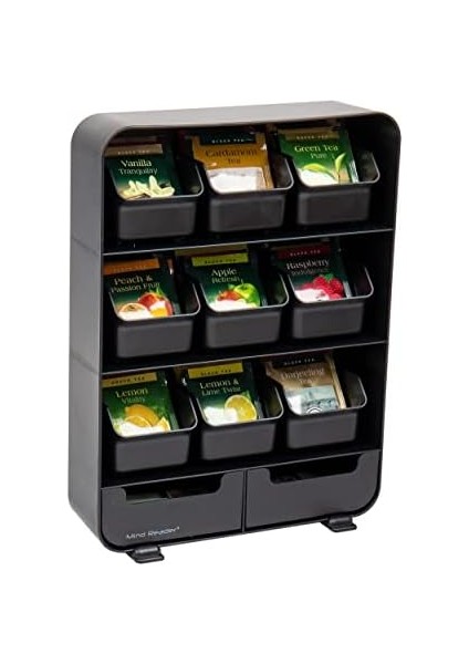 Reader Çay Poşeti ve Düzenleyici, 180 Bölmeli, Siyah modelleri