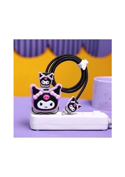 Psr Aksesuar (5172) 3 Şarj Kılıfı, Şarj Kablosu Örme Aparatı, Toparlayıcı, Kablo Koruyucu 18W/20W ile Uyumlu modelleri