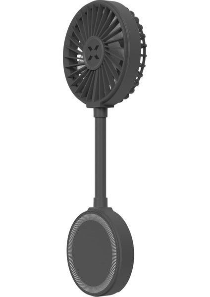 Smart Manyetik Fan Taşınabilir Vantilatör USB Type-C Şarj Edilebilir Ultra Sessiz 3 Hız Kademeli Soğutucu Magsafe Uyumlu Telefon Fanı (Gri) X6104
