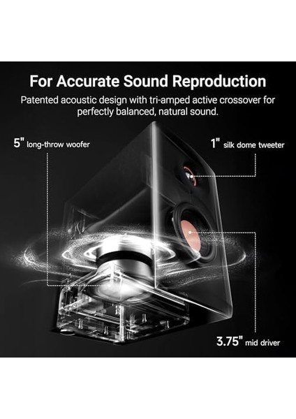 Mr5 Tri-Amplifikatörlü Hoparlör Beyaz fiyatları