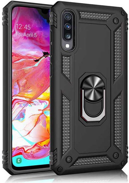 Huawei P Smart Pro 2019 Kılıf Nxxa Vega Kapak-Siyah