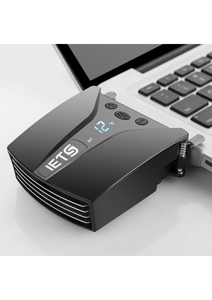 Iets Dijital Göstergeli Notebook Soğutucu Vakumlu Fan Hız Ayarlı Yeni Nesil