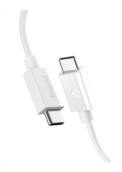 Usb-C To Usb-C 2 Metre Kablo 60W Güç/pps 2.0 Desteği Super Hızlı Şarj / 480 Mbps Data Aktarım Hızı Type-C Ekstra Dayanıklı White - ACA08719