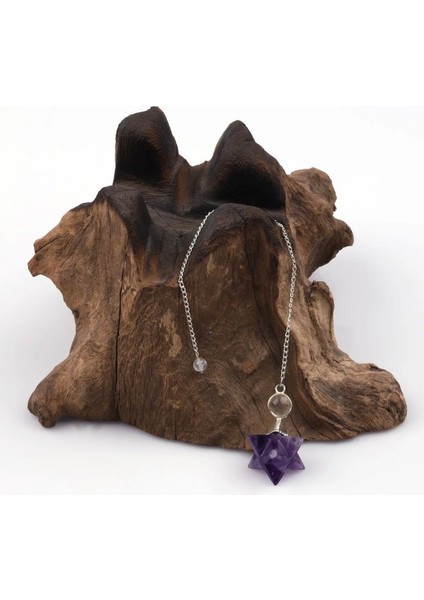 Ametist Doğal Taş Merkaba Pandül fiyatları