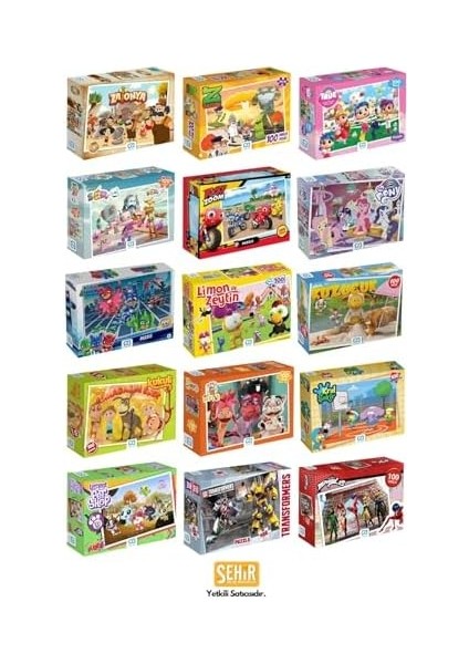 Games Reptır Lisanslı 100 Parça 34X24CM Çocuk Puzzle Yapboz Serisi modelleri