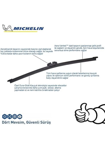 Easyclıp™ MCR401 40CM 1 Adet Universal Muz Tipi Arka Silecek fırsatları