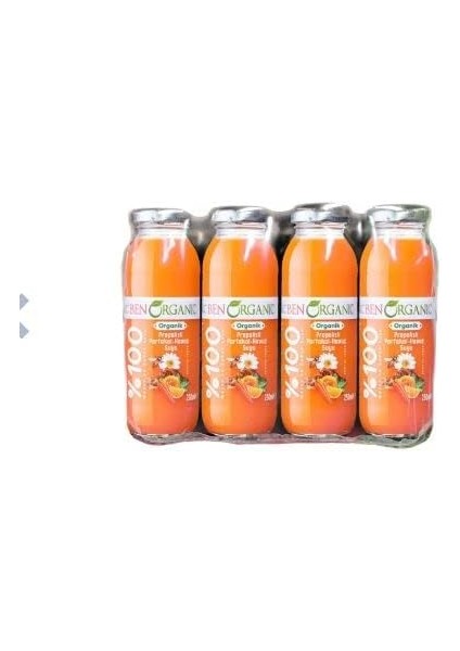 Benorganic Propolisli Portakal Havuç Suyu 250 ml Cam Şişe
