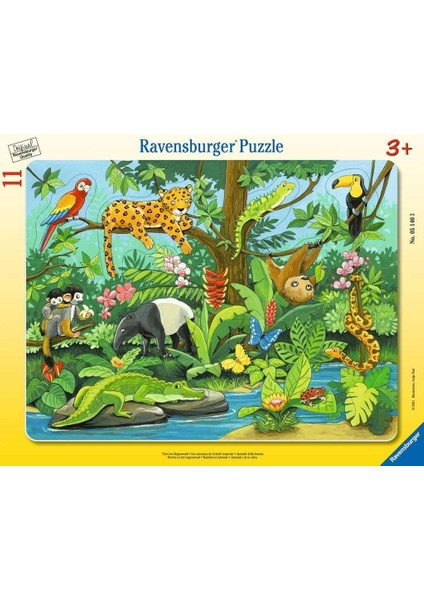 51403 Çer Hayvanlar Puzzle, 11 Parça