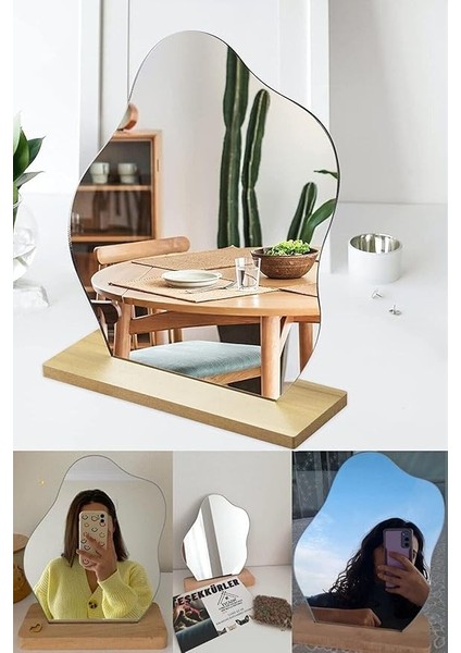 Düzensiz Estetik Makyaj Aynası Çerçevesiz