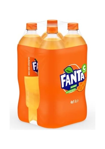 Fanta Portakal Aromalı Pet 4x1 L