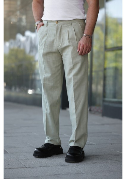 Yeni Sezon Baggy Keten Pantolon modelleri