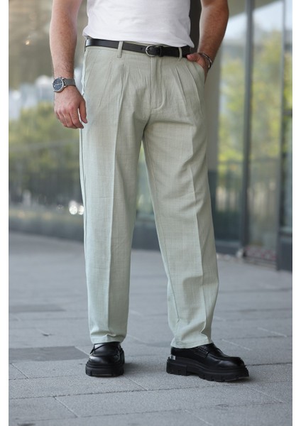 Yeni Sezon Baggy Keten Pantolon