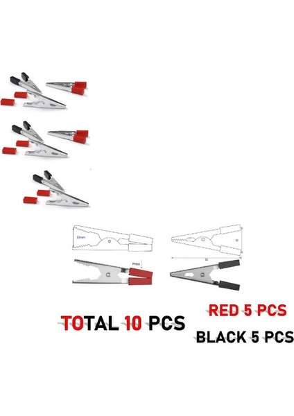 .qualıty. (10XADET) 1 Set Mini Maşa (Krokodıl) 50MM fiyatları