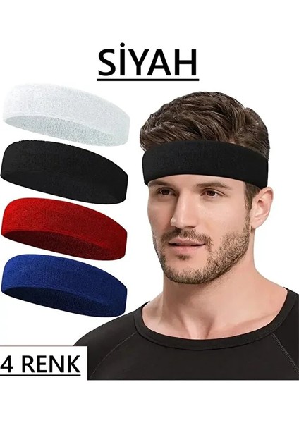 Havlu Saç Bandı Ter Kafa Bandı Headband Tenis - Futbol - Basketbol Saç Bandı Sporcu Kafa Bandı 1 Adet