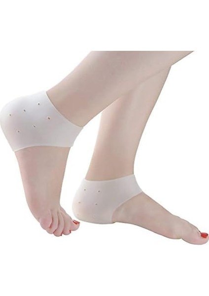 Kyrotech Silikon Topuk Koruyucu Çorap – 1 Çift | Jel Yastıklı Topuk Pedleri | Topuk Ağrısı, Aşil Tendiniti, Plantar Fasiit ve Çatlak Topuklar Için Destek | Erkek & Kadın Için Nefes Alabilir 1 Çift