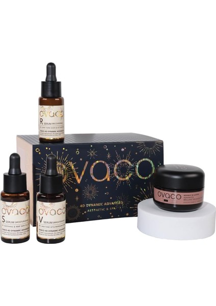 4d Dynamic Cilt Bakım Seti – Peptit, Squalane, Ginseng, Panthenol, Niacinamide B3 – Yaşlanma Karşıtı, Leke Karşıtı – Kore Bilimiyle Geliştirildi – 3 Serum + 1 Krem