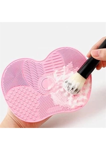 Pratik Kolay Makyaj Fırçası Temizleme Matı Aparatı Aleti modelleri