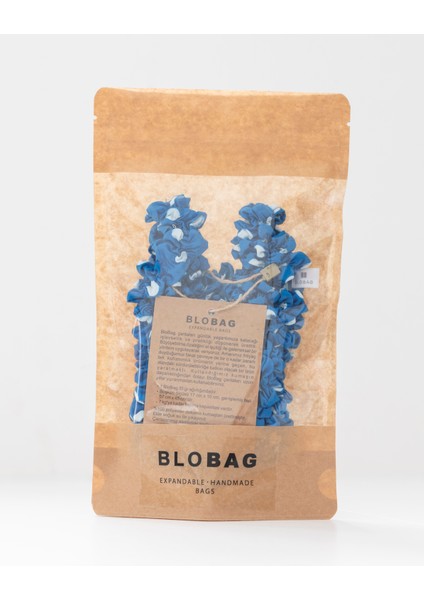 Genişleyen Puantiyeli Mavi Alışveriş Çantası modelleri