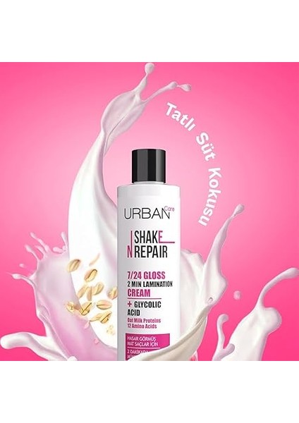 Care Shake N Repair 7/24 Glikolik Asit Içeren Gloss Laminasyon Parlaklık Etkili Bakım Kremi, 200 Mililitre, Vegan indirimleri
