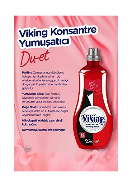 Viking Technopower Konsantre Çamaşır Yumuşatıcısı Passion 1440 ml