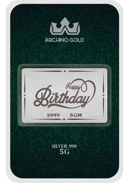 Sevginin ve Neşenin Simgesi Olan Iyi Ki Doğdun Temalı Hediyelik 5 Gram 999 Ayar Gümüş KÜLÇESI-726