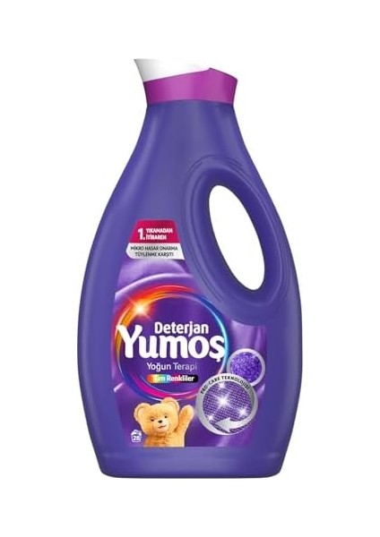 Yumoş Sıvı Deterjan Yoğun Terapi Tüm Renkliler Için 1690 ml