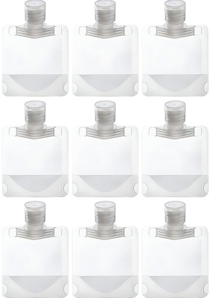 Kyrotech 9 Adet 100 ml Doldurulabilir Şişe Seti – Şampuan, Losyon, Duş Jeli, Yağ ve Krem Için Sızdırmaz, Bpa Içermeyen, Geniş Ağızlı Seyahat Şişeleri