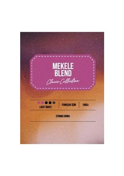 Addis Ababa Mekele Blend Çekirdek 1kg fiyatları