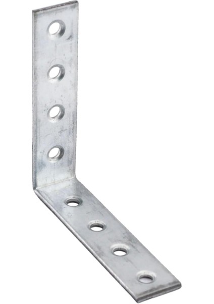 Mobilya Köşe Bağlantı Sabitleme L Demir Deprem Dolap Duvar Birleştirme Gönye 65X65X15 mm (25 Adet)