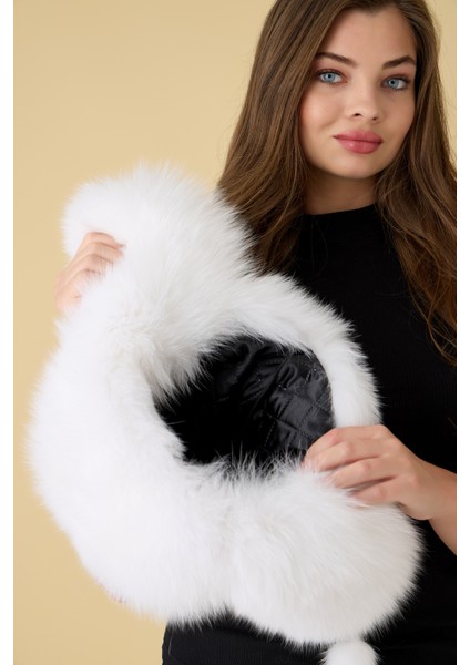 Hakiki Deri Gerçek Kürklü Kulaklıklı Kışlık Şapka