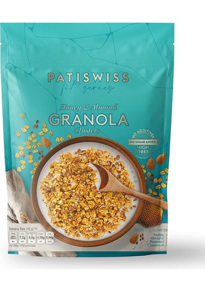 Patiswiss Bal Bademli Çıtır Granola 200G modelleri